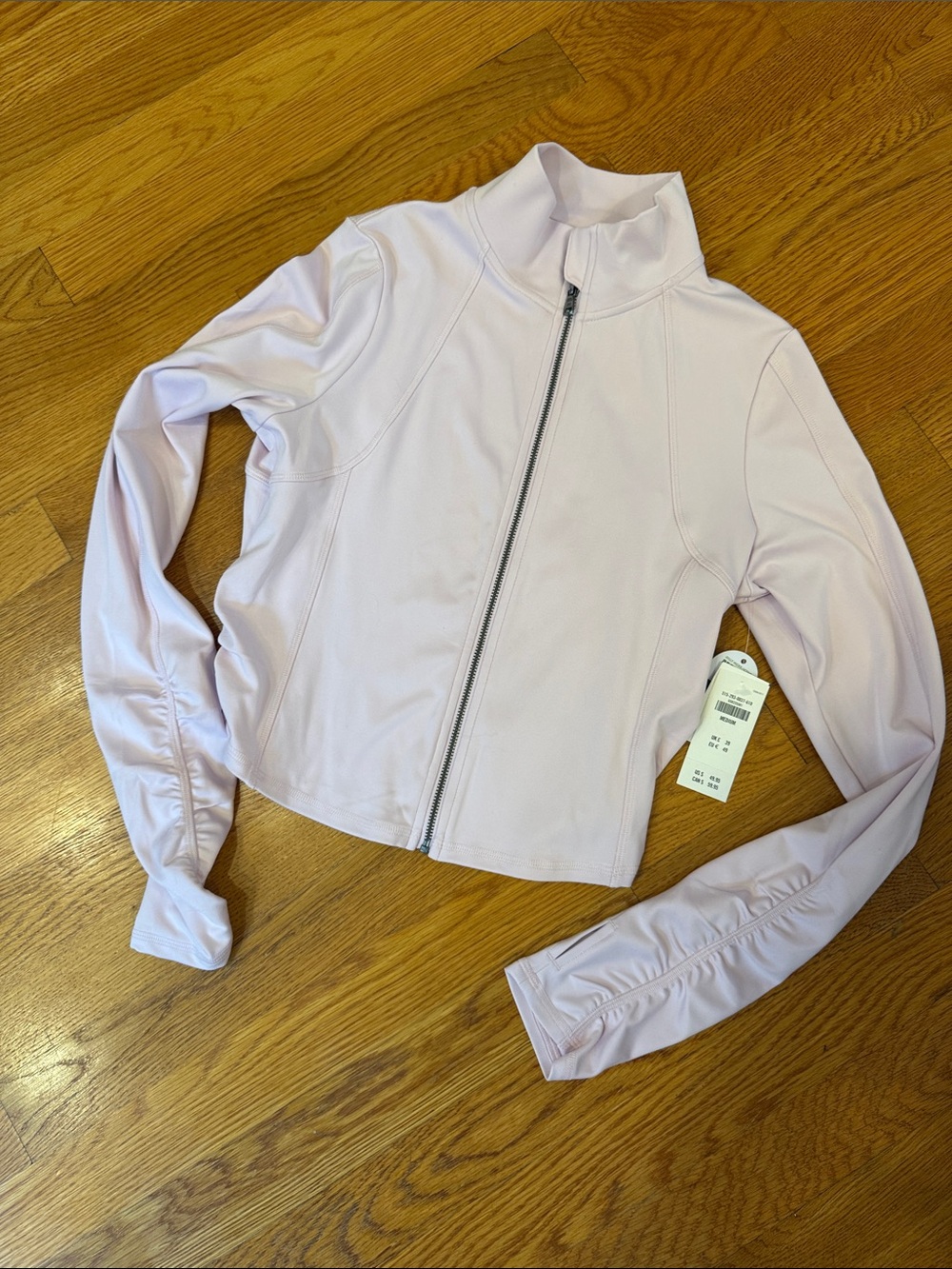 NWT Gilly Hicks RECHARGE Light Pink Women's Zip-Up Jacket - Hollister
